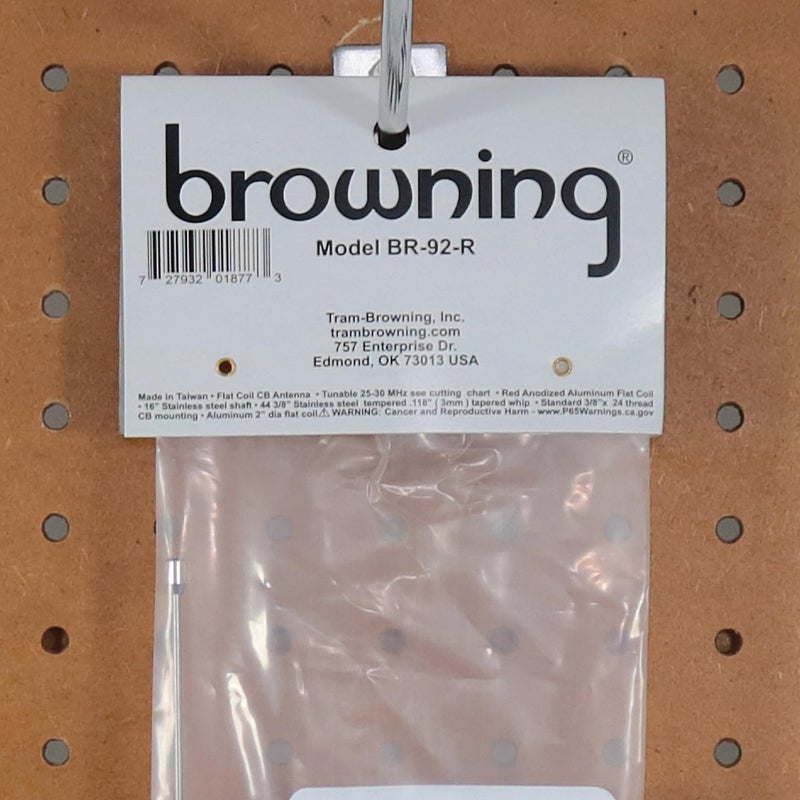 Browning BR-92-BL BR-92 68-in. 15,000-Watt Flat-Coil CB Antenna with 16-in. Shaft (Blue) - Image 3